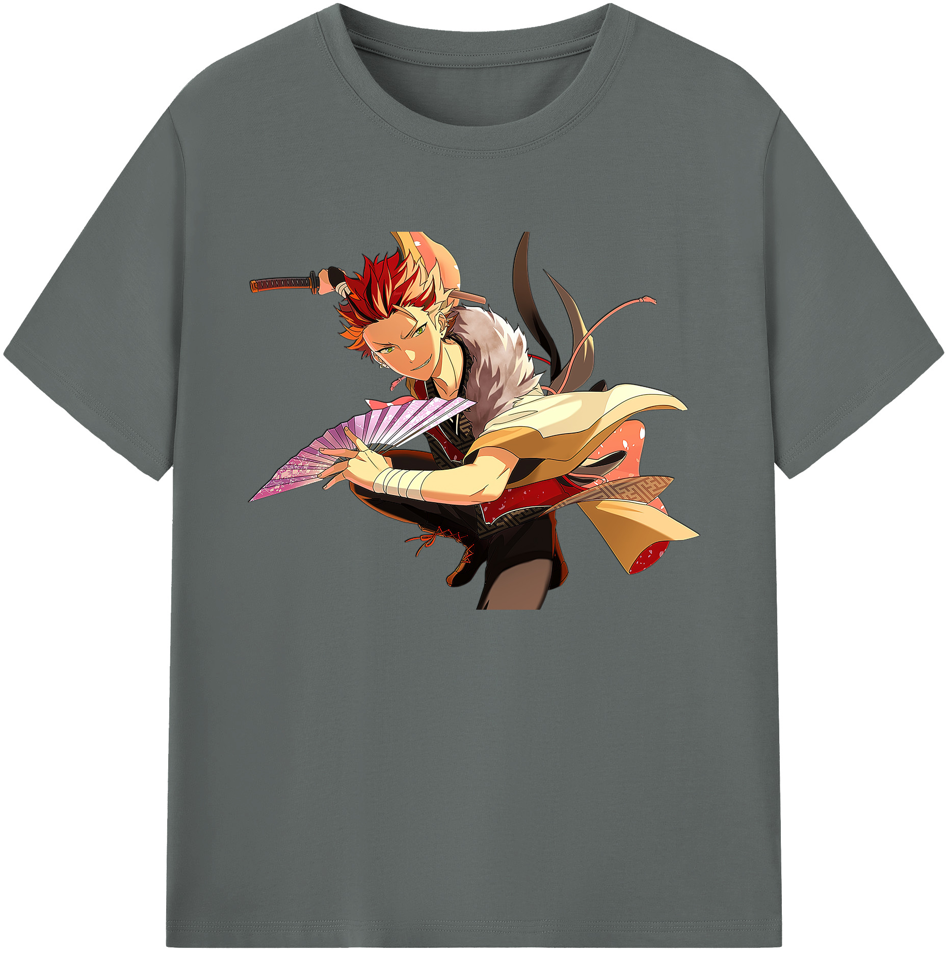 （画像用） あんさんぶるスターズ! Ensemble Stars 綿100％ メンズ半袖Tシャツ｜肌触りやわらか＆通気性